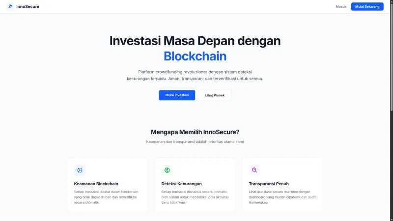 Website Blockchain Crowdfunding Platform